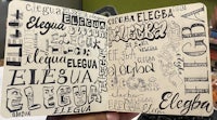 a notebook with a lot of handwriting on it