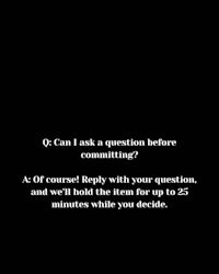 a black background with the words can i ask a question before committing