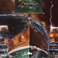 the cover of the album, forever, features a boat with skulls and skeletons on it