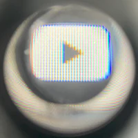 a close up of a youtube button
