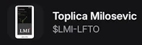 a phone with the words topica milosovic lml - ltto