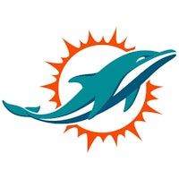the miami dolphins logo on a white background