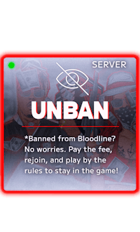 a red card with the words'unban' on it