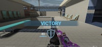 a screenshot of a game with the word victory on it