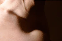 a close up of a person's torso