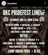 oklahoma pridefest line up