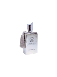 a bottle of reflection man on a black background