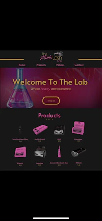 a website design for the lab
