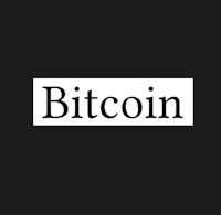 a black background with the word bitcoin on it
