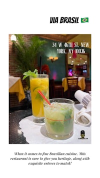 a flyer for a brazilian restaurant