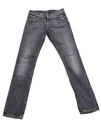a pair of jeans on a black background