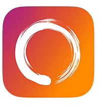 instagram logo with a circle on it