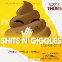 a flyer for shits n giggles