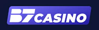 b7 casino logo on a dark background