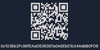 a qr code on a dark background