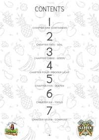 Dirty Garden Heaux E-Book Table of Contents