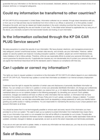 a document with information about the kda ca