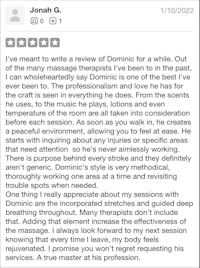 a review of dominic g on facebook