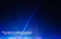 an image of a blue light with a quote on it
