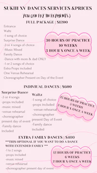a flyer for a dance class