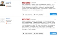 a screenshot of a yelp review