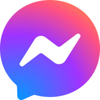a blue and purple circle with a message in it