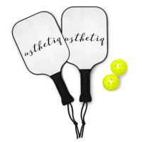 a set of paddles and balls with the word athleticty