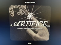 artifice inc logo with a hand on it