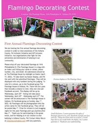 the first annual flamingo decorating contest