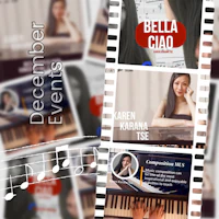 a series of pictures with the words bella giao