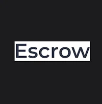escrow logo on a black background