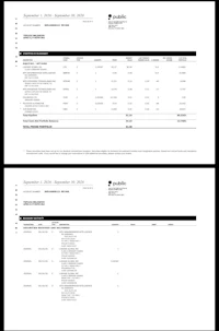 a black and white image of a business report