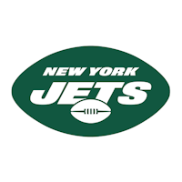 the new york jets logo on a black background