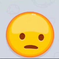 a yellow emoticion with a sad face