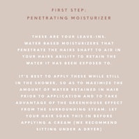 first step - penetrating moisturizer