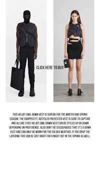 an image of a woman and a man wearing a black vest