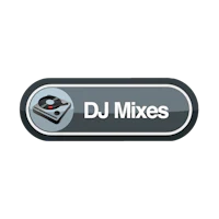 dj mixes icon on a black background