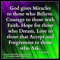 god gives miracles to those who believe