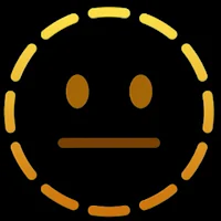 a smiley face icon on a black background