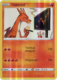 a pokemon card with the word chartard on it