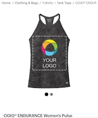 ogio women's pulse racerback tank top