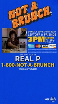 a poster for not a brunch