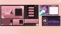 an image of a pink screen with a character on it