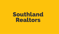southland realtors logo on a yellow background
