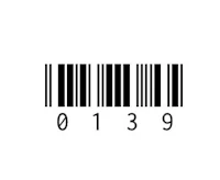 a barcode on a white background