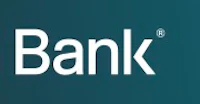 bank logo on a blue background