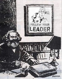 a cartoon of a man sitting at a desk