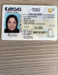 Kansas State driver license 