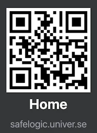 a qr code with the word home on it