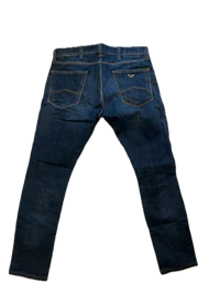 a pair of jeans on a black background